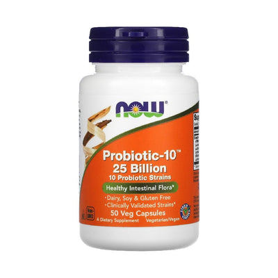 Digestie | Probiotic-10™ 25 Miliarde, 50 capsule, Now Foods, Supliment alimentar pentru digestie 0