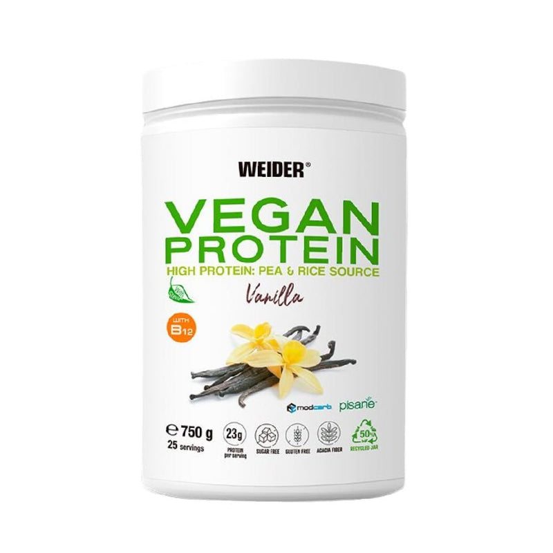 Suplimente antrenament | Proteina vegana pudra, 750g, Weider 0