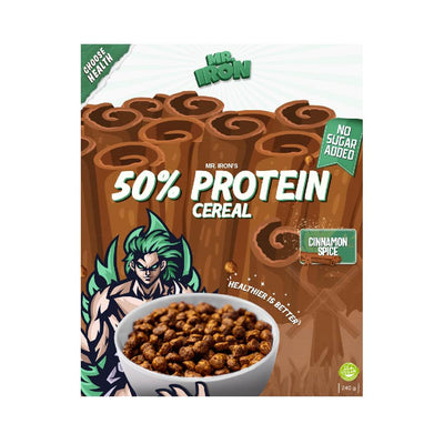 Alimente proteice | 50% Protein Cereal, 240g, Mr. Iron, Cereale proteice pentru mic dejun 3
