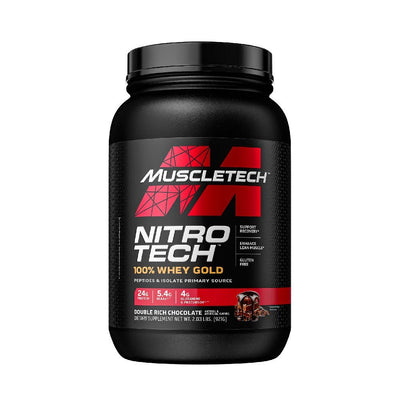 Slabire & Ardere grasimi | Nitro Tech 100% Whey Gold, pudra, 908g, Muscletech, Mix pentru crestere masa musculara 0