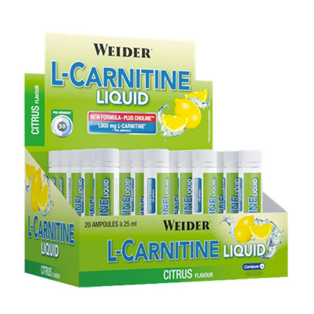 L-carnitina lichida, 25ml, Weider, Supliment alimentar pentru slabire