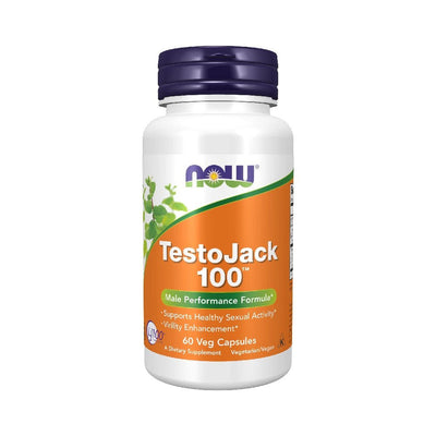 Stimulente hormonale | TestoJack 100, 60 capsule, Now Foods, Stimulator testosteron 0