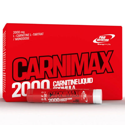 Slabire & Ardere grasimi | Carnimax 2000mg, shot, 10x25ml, Pro Nutrition, Arzator de grasimi 0