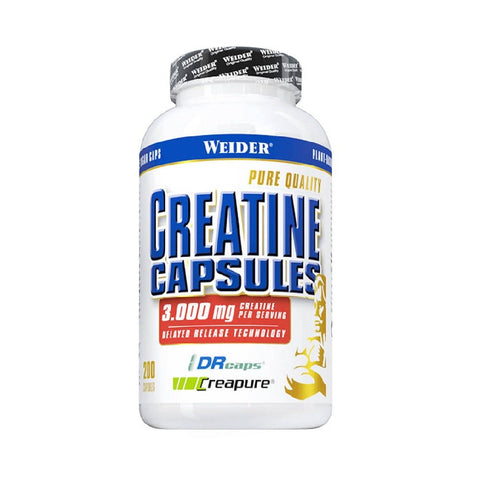 Creatina | Creatina pura 3000mg, 200 capsule, Weider, Supliment crestere masa musculara 0