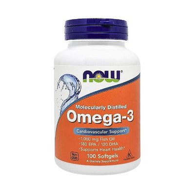 Acizi grasi Omega | Omega 3 1000mg, 100 capsule moi, Now Foods 0