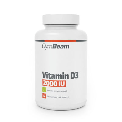 Suplimente pentru oase si articulatii | Vitamina D3 2000IU, 60 capsule, Gymbeam, Supliment alimentar pentru imunitate si sanatate 0