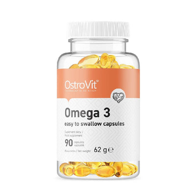 Acizi grasi Omega | Omega 3, 90 capsule usor de inghitit, Ostrovit, Supliment pe baza de ulei de peste 0