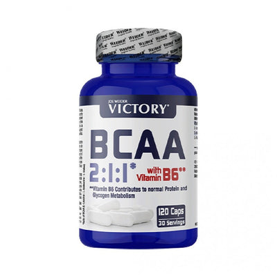 Aminoacizi | BCAA 2:1:1 Victory, 120 capsule, Weider, Supliment alimentar pentru refacere 0