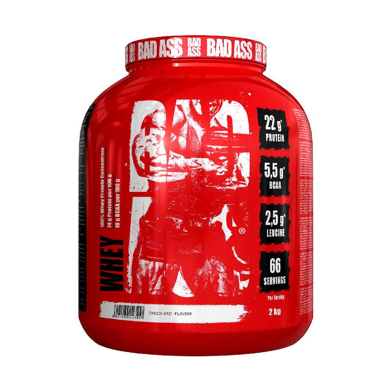 Scadere in greutate | Whey, pudra, 2kg, Bad Ass, Concentrat proteic din zer 0