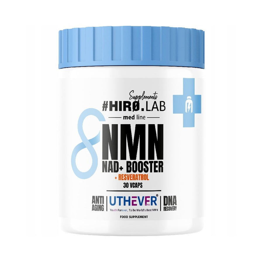 Hirolab | NMN Nad+Booster+Resveratrol, 30 capsule vegane, Supliment alimentar pentru reducerea imbatranirii celulare 0