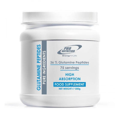 Aminoacizi | Glutamina Peptide pudra, 300g, Pro Nutrition, Supliment pentru refacere musculara 0