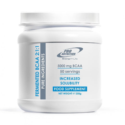 Aminoacizi | BCAA 2:1:1 fermentat 5000mg, pudra, 250g, Pro Nutrition 0