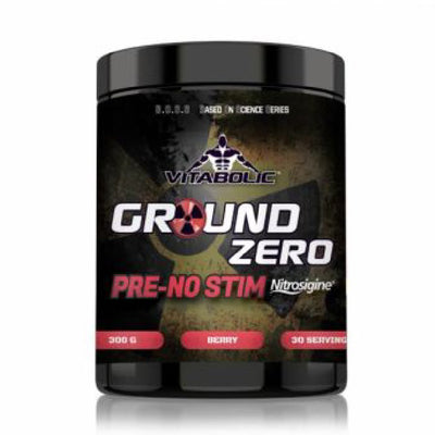 Pre-workout | Ground Zero Pre-No Stim Nitrosigine, pudra, 300g, Vitabolic, Pre-workout fara cofeina 0
