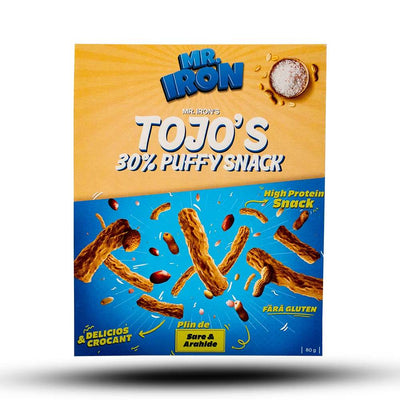Alimente proteice | Tojo's 30% Puffy Snack, 100g, Mr. Iron, Pufuleti proteici 1