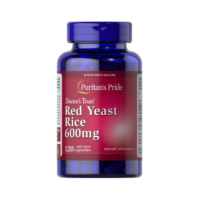 Red Yeast Rice 600mg, 120 capsule, Puritan's Pride, Supliment alimentar
