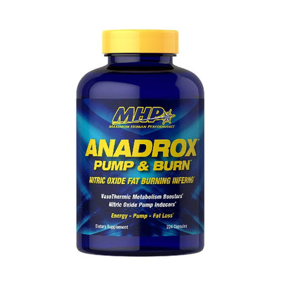 Pre-workout | Anadrox Pump&Burn, 224 capsule, MHP, Oxid nitric+arzator de grasimi 0