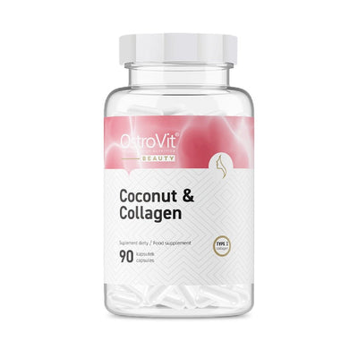 Colagen | Colagen si ulei MCT de nuca de cocos, 90 capsule, Ostrovit, Supliment alimentar pentru sanatate 0