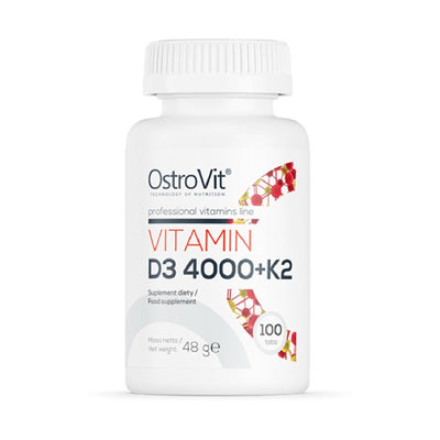 Suplimente pentru oase si articulatii | Vitamina D3 4000 + K2, 100 tablete, Ostrovit, Supliment alimentar pentru sanatate 0