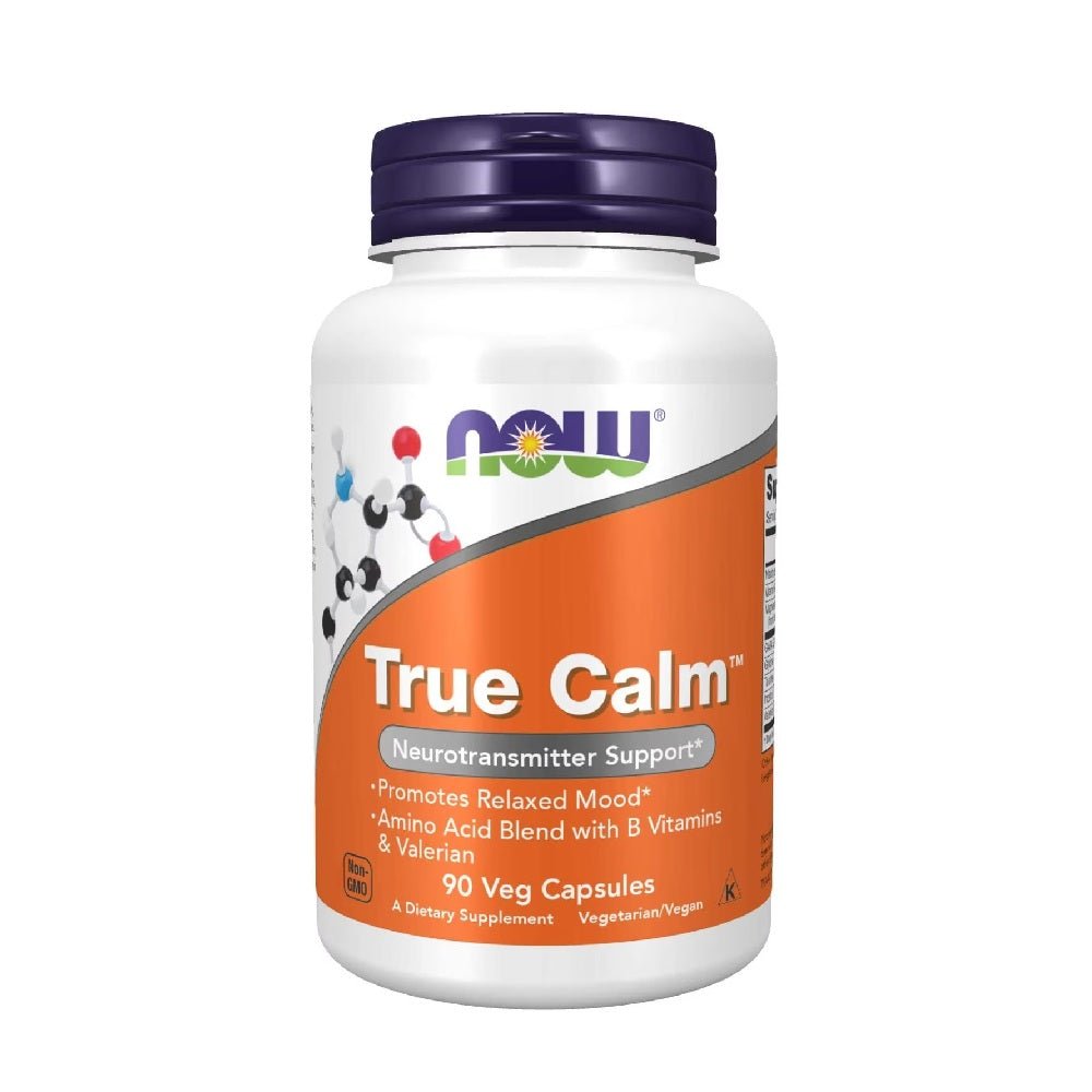 Vitamine si minerale | True calm, 90 capsule vegane, Now Foods, Supliment alimentar pentru relaxare 0