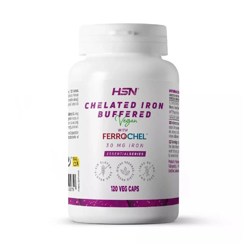 HSN | Fier chelat Ferrochel 30mg, 120 capsule vegane, HSN, Supliment alimentar pentru sanatate 0