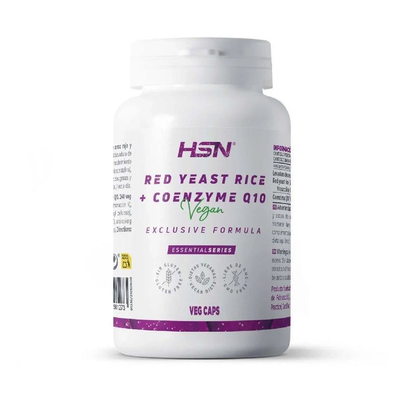 Suplimente Antioxidanti | Red Yeast Rice + Coenzima Q10, 120 capsule vegane, HSN, Supliment alimentar pentru colesterol 0