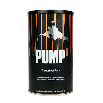 Suplimente antrenament | Animal Pump, 30 pachete, Universal, Supliment alimentar pre-workout cu cofeina 0