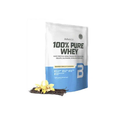 Proteine | 100% Pure Whey 1kg, pudra, Biotech USA, Concentrat si izolat proteic din zer 1