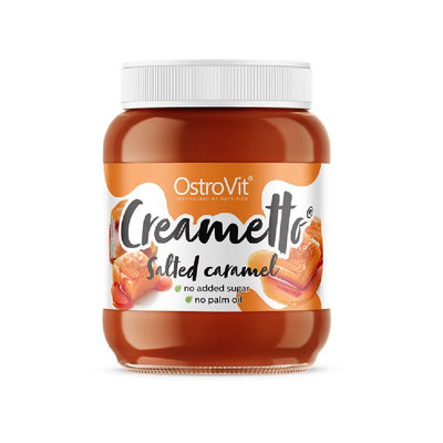 Alimente & Gustari | Creametto Salted Caramel, 350g, OstroVit, Crema tartinabila fara zahar 0