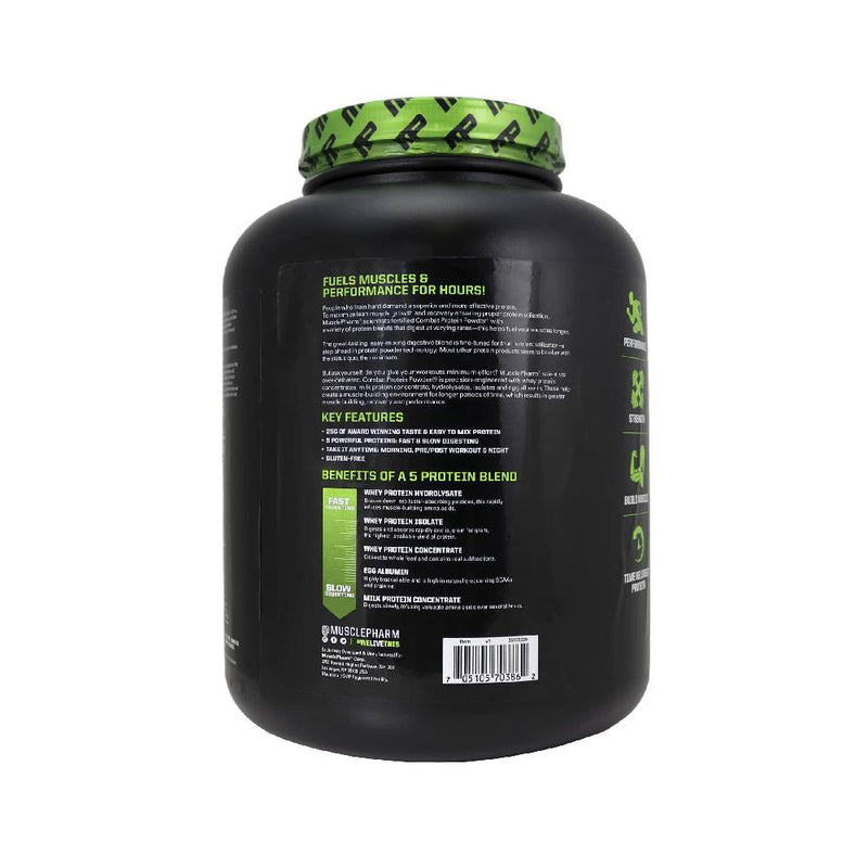 Suplimente antrenament | Combat Protein Powder 1.8kg, pudra, Muscle Pharm, Amestec proteic 1