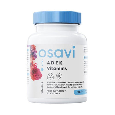 Suplimente pentru oase si articulatii | Vitamine ADEK, 60 capsule, Osavi, Supliment alimentar pentru imunitate 0