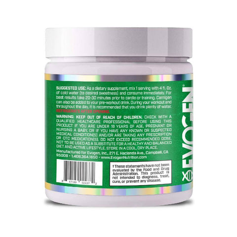 Slabire & Ardere grasimi | Carnigen Naturals 80g, pudra, Evogen, Amestec de carnitina 1