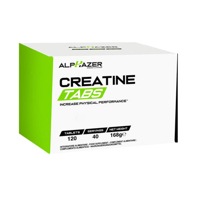 Creatina | Creatine Tabs, 120 tablete, Alphazer, Supliment crestere masa musculara 0