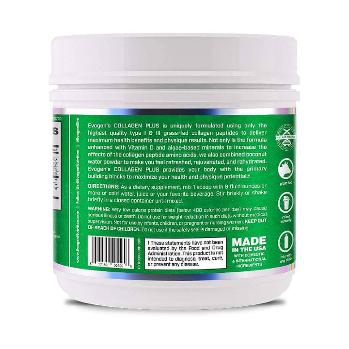 Colagen | Collagen Naturals 369g, pudra, Evogen, Supliment alimentar pe baza de colagen 1