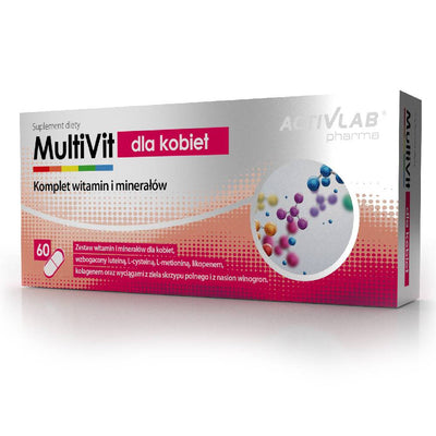 Activlab | MultiVit For Women, 60 capsule, Activlab, Complex de vitamine si minerale pentru femei 0