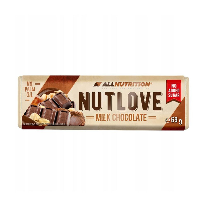 Allnutrition | Ciocolata cu lapte cocos si migdale NutLove 69g 1