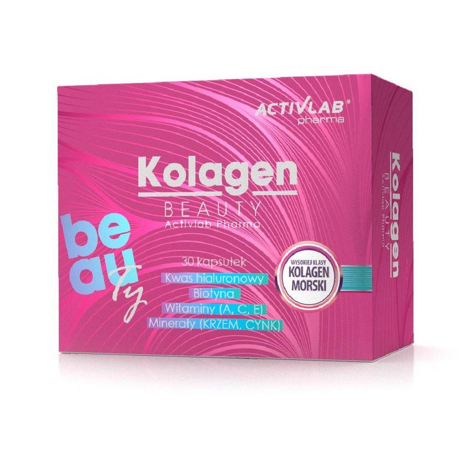 Colagen | Collagen Beauty, 30 capsule, Activlab, Supliment alimentar pe baza de colagen marin 0