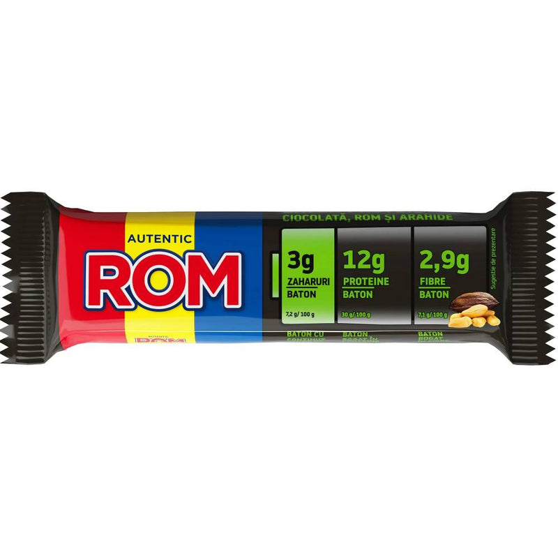 Alimente & Gustari | Baton Proteic Rom, 41 g, Kandia, Bogat in fibre 0