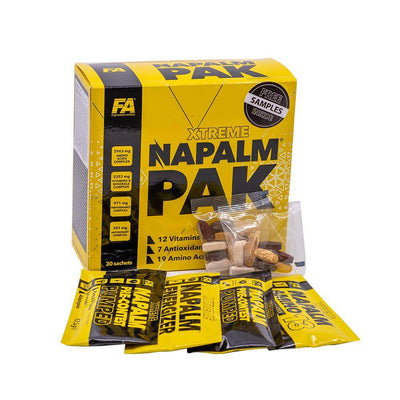 Vitamine si minerale | Xtreme Napalm Pak 30 plicuri, Fitness Authority, Complex de vitamine si minerale pentru sportivi 1