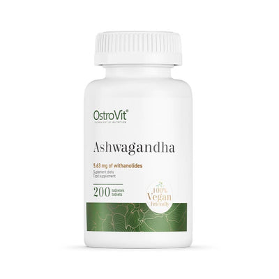 Stimulente hormonale | Ashwagandha 375mg, 200 tablete, Ostrovit, Supliment alimentar pentru sanatate 0