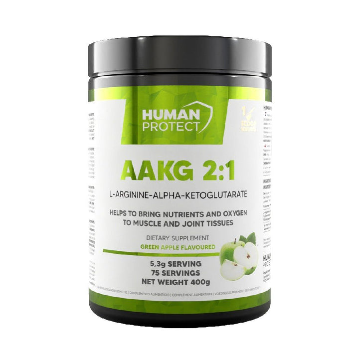 Arginina | AAKG 2:1, pudra, 400g, Human Protect, Oxid nitric 0