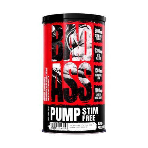 Pre-workout | Pump Stim-Free, pudra, 350g, Bad Ass, Pre-workout fara cofeina 0