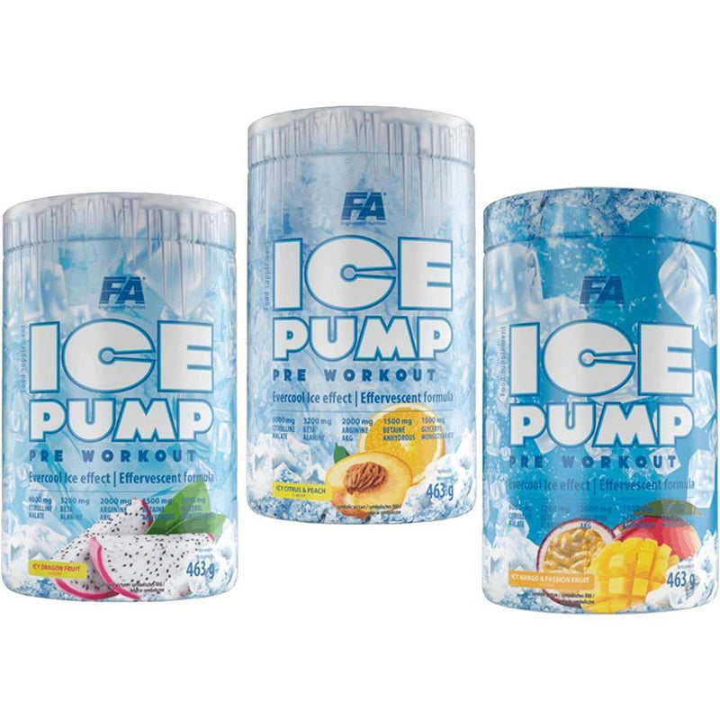 Suplimente antrenament | Ice Pump, pudra, 463g, Fitness Authority, Supliment alimentar pre-workout cu cofeina 1