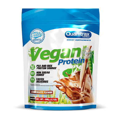 Proteine | Proteina vegana, 500g, pudra, Quamtrax, Proteina vegana 0