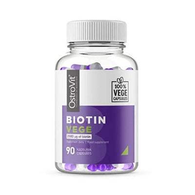 Vegan | Biotin, 90 capsule, Ostrovit, Supliment alimentar pentru sanatate 0