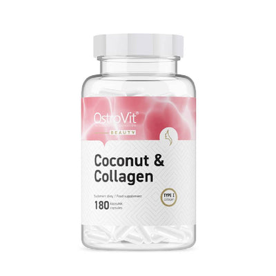 Colagen | Coconut & Collagen, 180 capsule, Ostrovit, Supliment alimentar pentru oase si articulatii 0