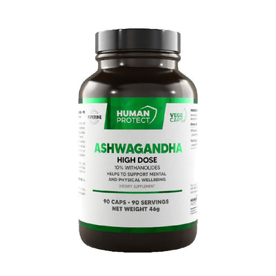Suplimente pentru somn | Ashwagandha, 90 capsule, Human Protect, Supliment alimentar anti-stres 0