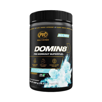 Pre-workout | Domin8, pudra, 520g, Pure Vita Labs (PVL), Supliment alimentar pre-workout 0