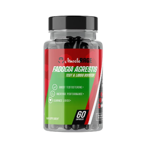 Suplimente sanatate sexuala | Fadogia Agrestis, 60 capsule, Muscle Rage, Stimulator testosteron 0