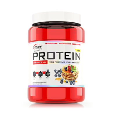 Alimente proteice | Protein Pancakes mix, pudra, 500g, Genius Nutrition, Clatite proteice 0