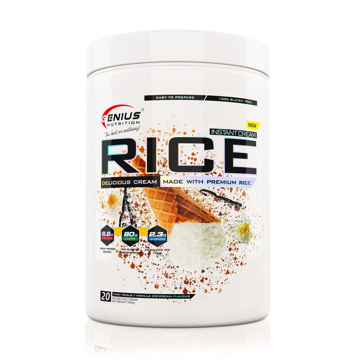Gluten free | Crema de orez 1000g, pudra, Genius Nutrition, Bogat in carbohidrati 0